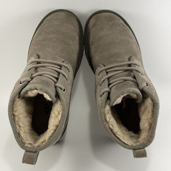 UGG Neumel Shearing Lined Chukka Boots Mens Size 6 Charcoal Light Gray - Picture 8 of 11